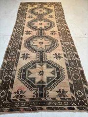 Oriental Hand-Knotted Wool Gallery Size Turkish Oushak Beige/Charcoal 5’3″ x 12′