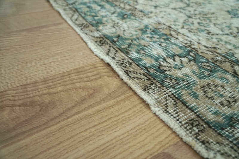Wool Woven Vintage Turkish Rug, 5x9 Wool Area Rug, 5.12x8.63 ft H-2792 gallery