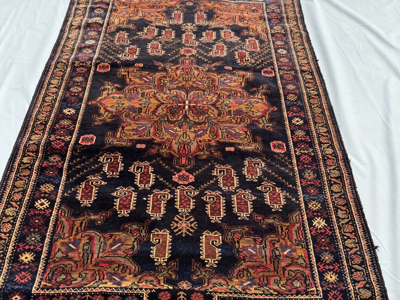 3x5 Afghan Hand Knotted Baluchi Wool Rug Vintage Medallion Oriental Area Carpet gallery