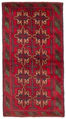 Vintage Traditional Hand-Knotted Area Rug 3’6″ x 6’6″ Oriental Wool Carpet