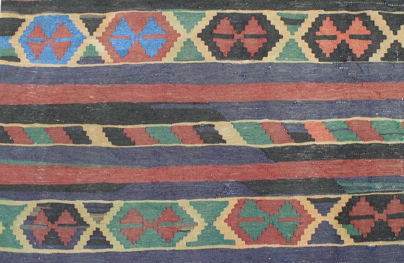 Caucasian Rug 63''x113'' Hand Woven Kilim 162x288cm gallery