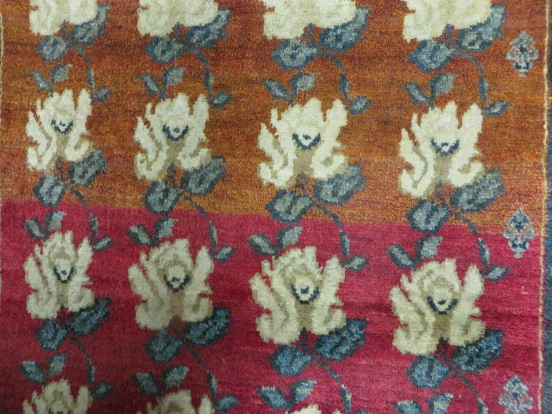 4' X 5' Semi Antique Handmade Fine Turkish Flowers Bouquet Wool Rug Nice gallery