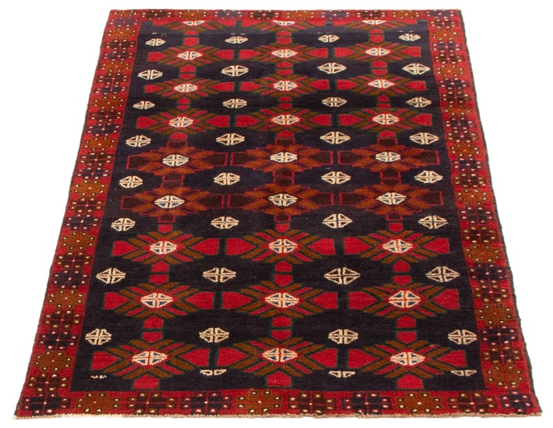 Vintage 3'7" x 6'0" Traditional Hand Knotted Vegetable Dye Wool Area Rug gallery