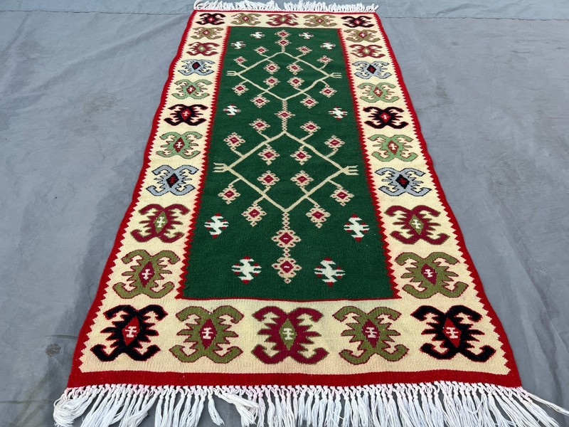 2'2x4'6 ft Vintage Handmade Afghan Kilim Runner Rug, Geometric Design gallery
