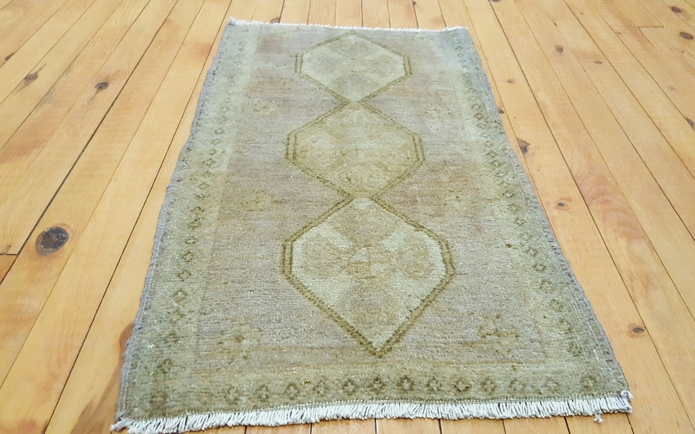 Antique 1900-1930s Turkish Tribal Rug 1'5" x 2'6"