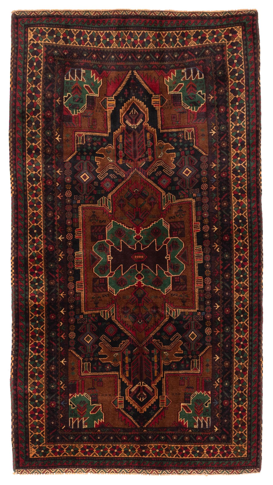 Traditional Vintage Hand-Knotted Area Rug 3'7" x 6'10" Oriental Wool Carpet gallery