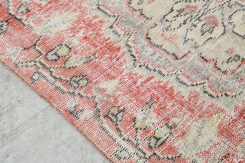 4x8 ft rugs, antique turkish carpet vintage oushak rug hand-knotted wool rug,395 gallery