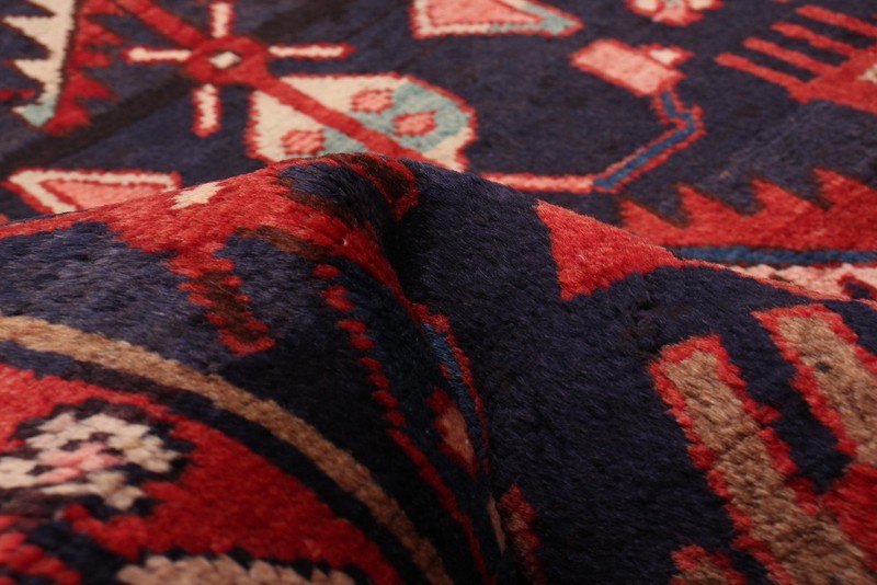 3'8" x 10'0" Vintage Hand-knotted Runner Rug Traditional Oriental Wool Carpet gallery