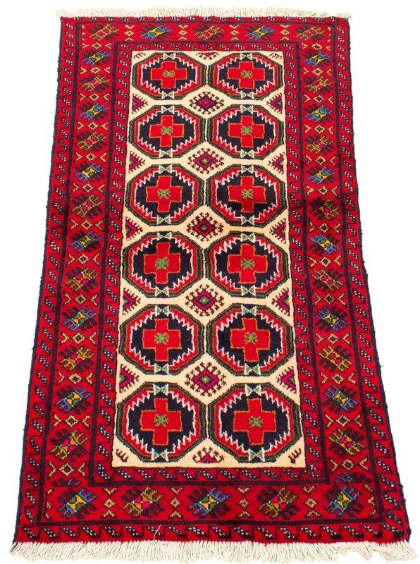 Vintage 3'1" x 6'4" Traditional Hand Knotted Vegetable Dye Wool Area Rug gallery