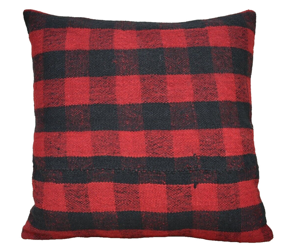 Turkish Kilim Pillow Cover 17'' x 17'' Vintage Throw Pillow Cushion Cover Rug