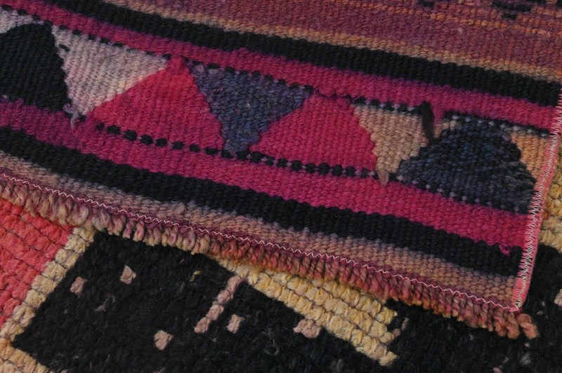 Vintage Turkish Runner Rug 2x10ft PINK Handmade Anatolian Oushak Hallway Wool gallery