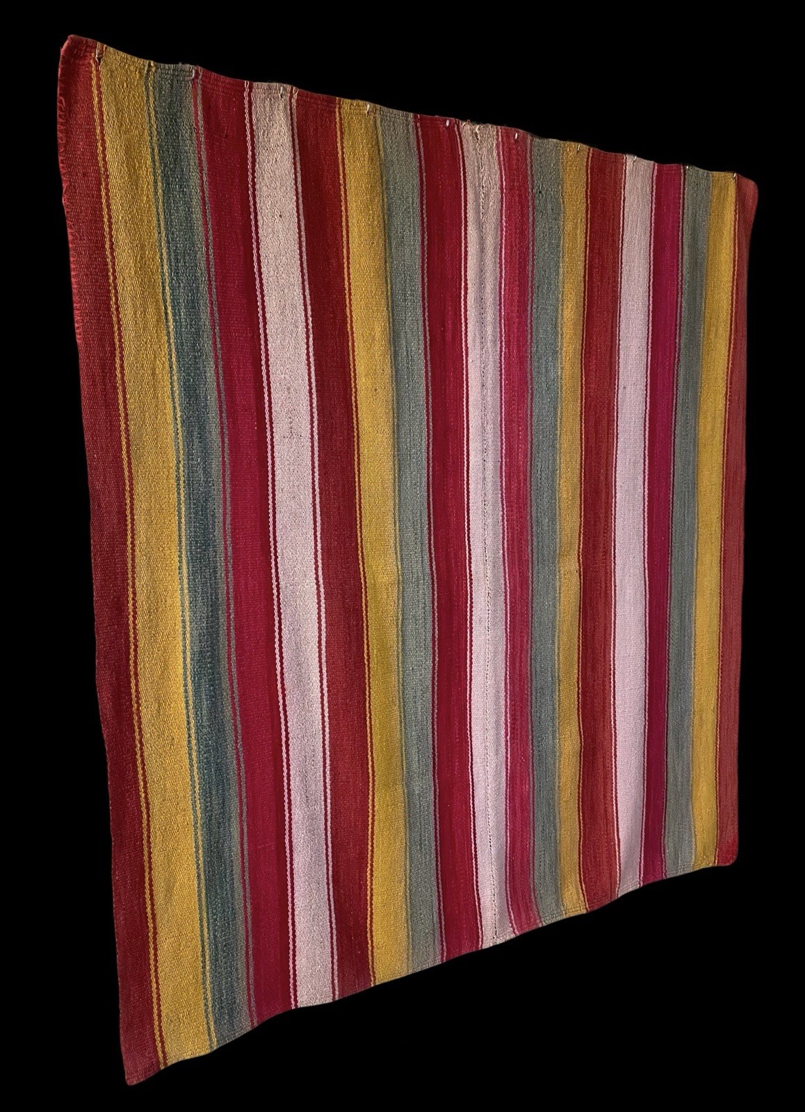 Vintage Peruvian Frazada Rug 1970s-1980s gallery