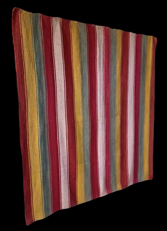 Vintage Peruvian Frazada Rug 1970s-1980s gallery