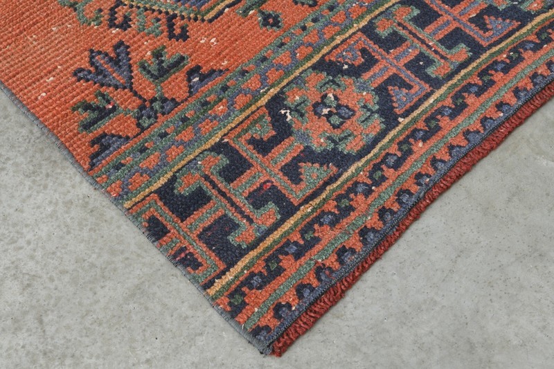 3x11 turkish area runner rug, hand-knotted vintage oushak rug, boho decor, 06 gallery