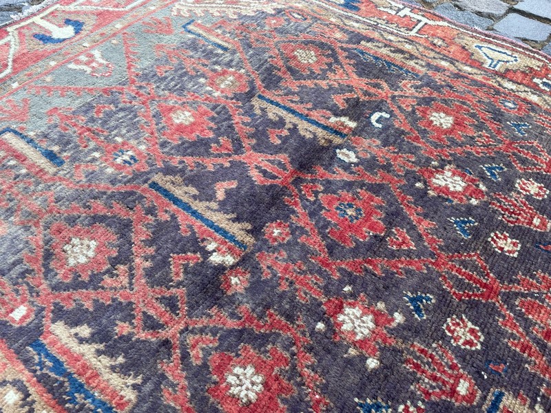 Bohemian Area Rug Handmade Wool Rug Turkish Vintage Traditional Rug 3,6 x 6,2 ft gallery