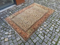 Wool rug, Area rug, Vintage rug, Turkish rug, Bohemian rug 4,8 x 7,1 ft