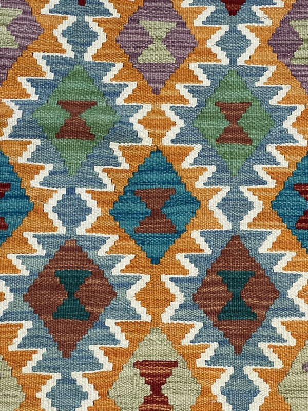 Vintage Kilim Traditional Hand Made Oriental Wool Kilim 5ftx3.2ft 155cmx105cm gallery