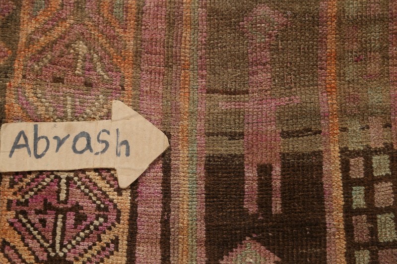 Antique Geometric Traditional Oriental Runner Rug Hand-knotted Wool 5x10 Hallway gallery