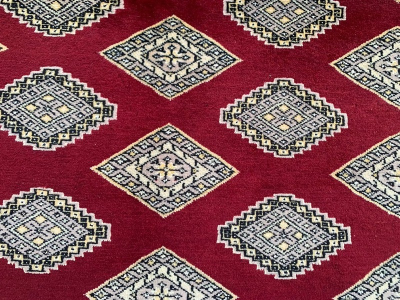 Vintage Afghan Rug, Jaldar Bokhara Rug, Traditional Area Carpet (6x9 ft.) gallery