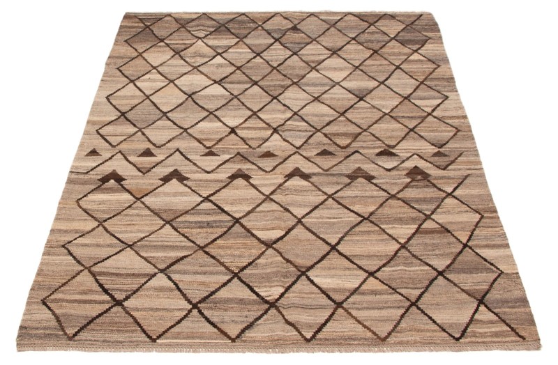 Vintage Hand Woven Area Rug 6'0" x 7'11" Traditional Wool Oriental Carpet gallery