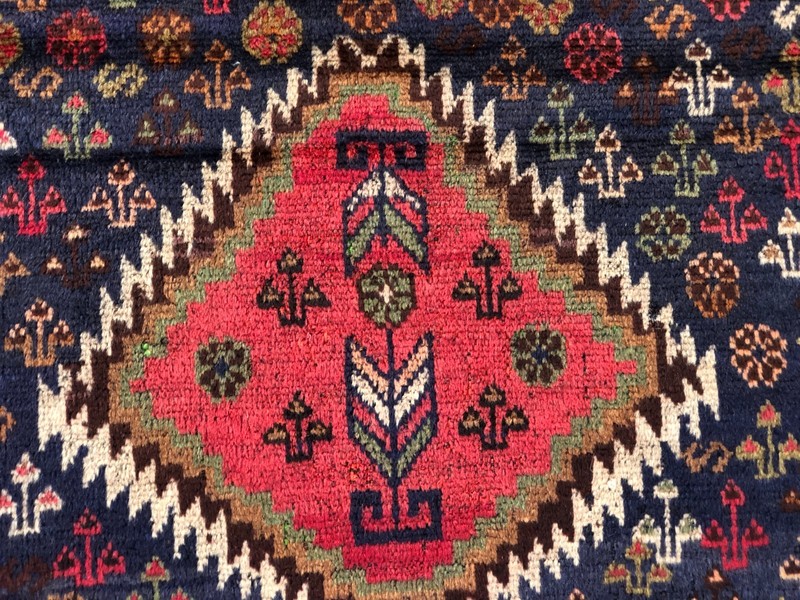 3'1" x 4'1" Afghan Baluchi Rug Hand-Knotted Wool Carpet Vintage Tribal Decor Rug gallery