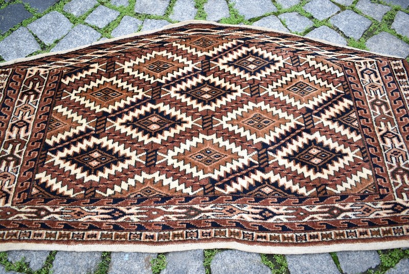 Fabulous Antique Rare Tribal Asmalyk Rug 44'' x 25'' Collector's Yomud Asmalyk gallery