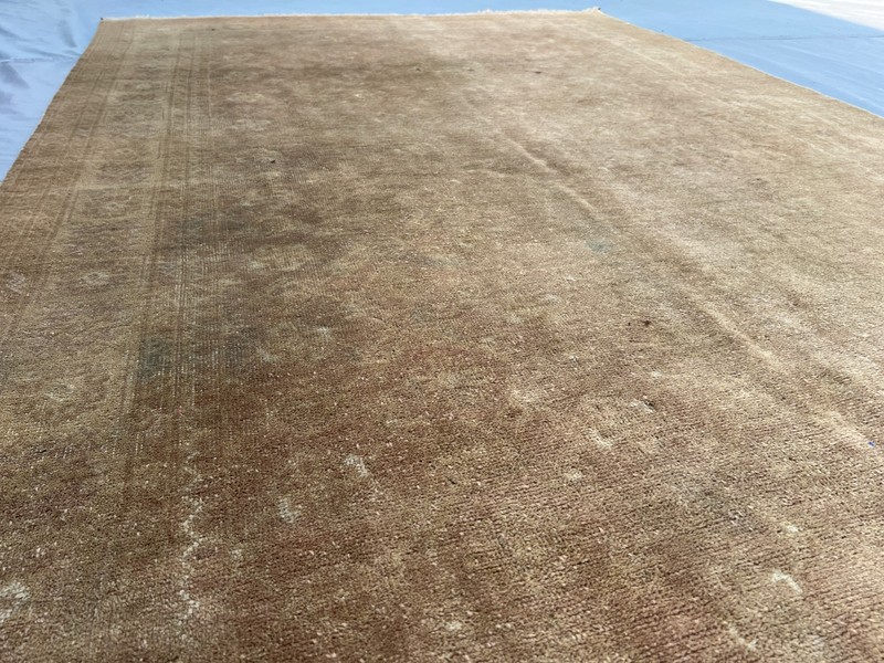 5x8 ft Vintage Hand Knotted Rug Brown Distressed Faded Oriental Nomadic Area rug gallery