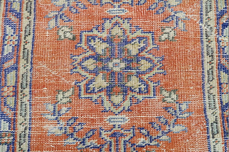 Turkish Oushak Rug Carpet DoorMat Bedroom Kelim Tapis Teppiche 28"x52" Area Rugs gallery