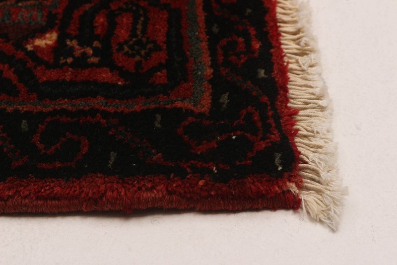 3'8" x 10'0" Vintage Hand-knotted Runner Rug Traditional Oriental Wool Carpet gallery