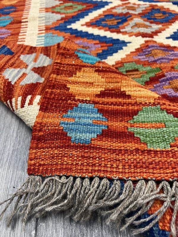 Vintage Kilim Traditional Hand Made Oriental Wool Kilim 5ftx3.2ft 146cmx97cm gallery