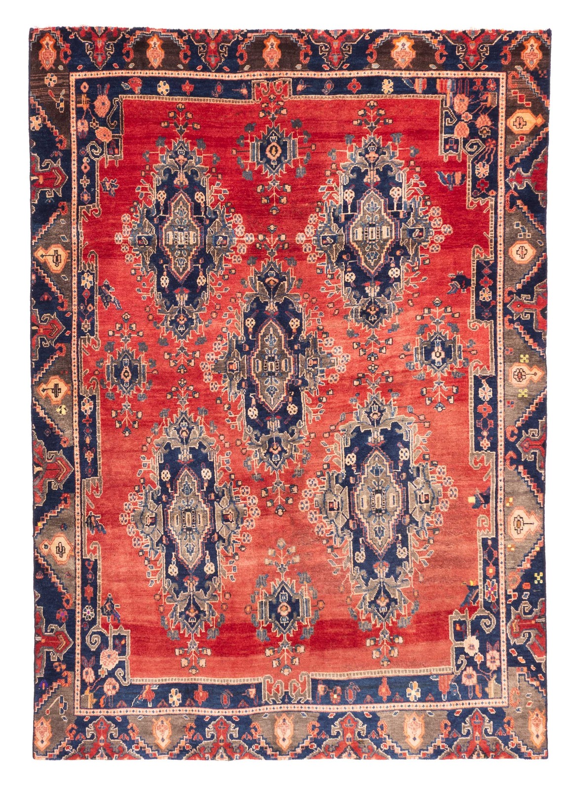 Vintage 5'4" x 7'6" Traditional Hand Knotted Vegetable Dye Wool Area Rug gallery