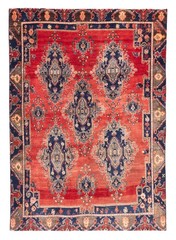 Vintage 5’4″ x 7’6″ Traditional Hand Knotted Vegetable Dye Wool Area Rug