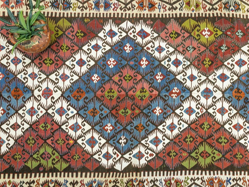 Antique Turkish Kilim Rug 6' × 14'5" ft – Konya Tribal Wool Collectible Piece gallery