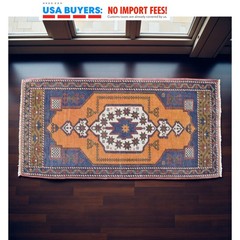 Turkish Rug Vintage Small Rug Handmade Rug Entryway decor Door Mat 2×4 ft approx