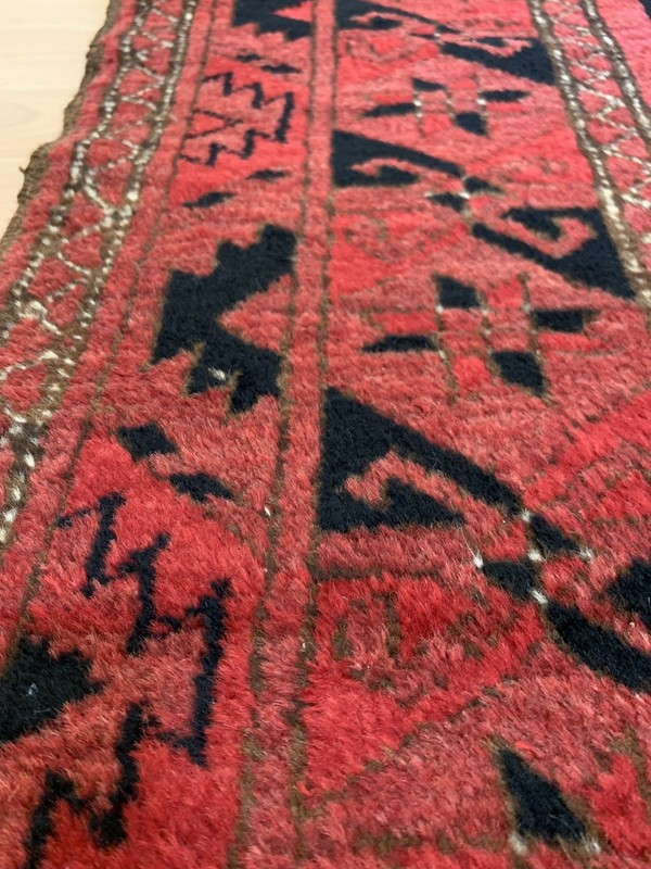 antique hand made turkoman turkemen rug size 118x98cm gallery