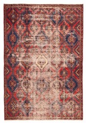 Vintage Hand-Knotted Carpet 4’3″ x 6’3″ Traditional Oriental Wool Area Rug