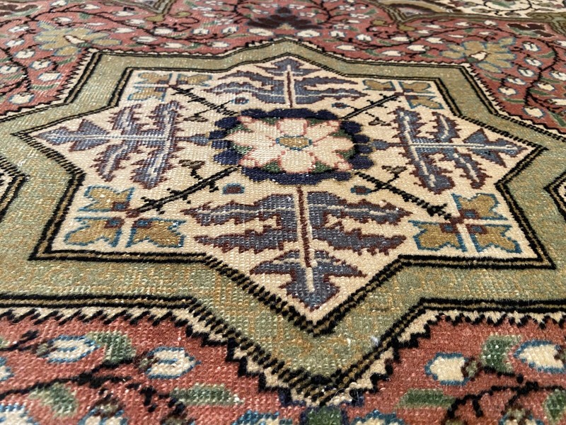 Vintage 1960-1970's Turkish Bunyan Rug 6’5”x10’ Handmade Area Rug gallery