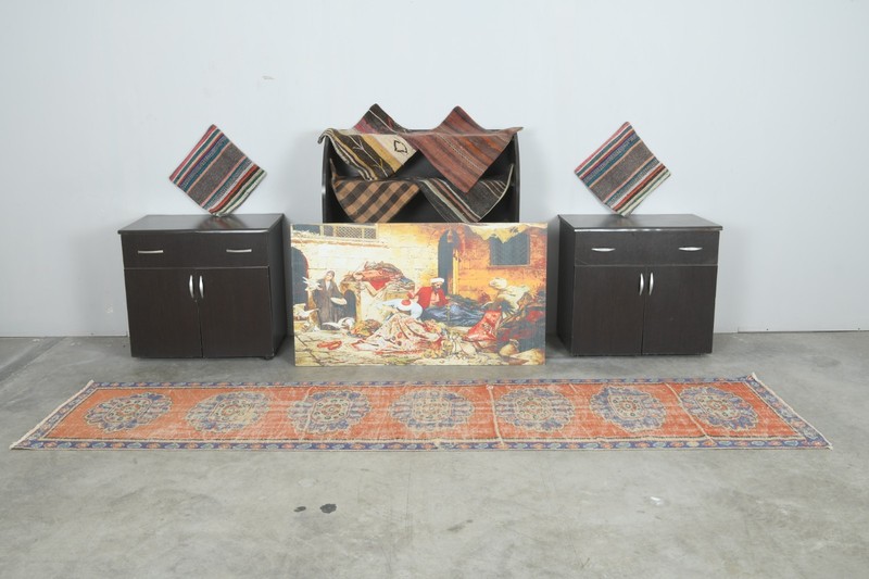 3x11 Turkish Runner Rug Hand-Knotted Long Vintage Oushak Wool Rug Runner,638 gallery