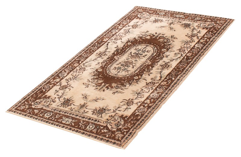 Vintage 3'8" x 6'7" Traditional Hand Knotted Vegetable Dye Wool Area Rug gallery