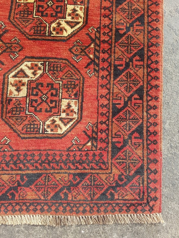 Vintage Hand Made Traditional Rug Epic Oriental Wool Multicolor Carpet 288x83 cm gallery