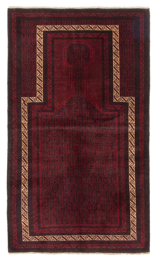 Traditional Vintage Hand-Knotted Area Rug 3'1" x 5'2" Oriental Wool Carpet
