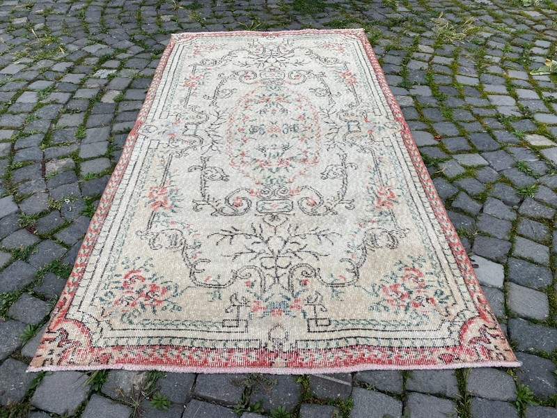 Area rug, Turkish rug, Vintage rug, Handmade rug, Wool rug Carpet | 3,6 x 6,7 ft gallery