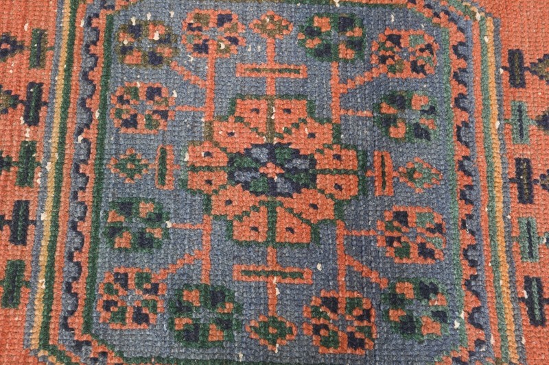 3x11 turkish area runner rug, hand-knotted vintage oushak rug, boho decor, 06 gallery