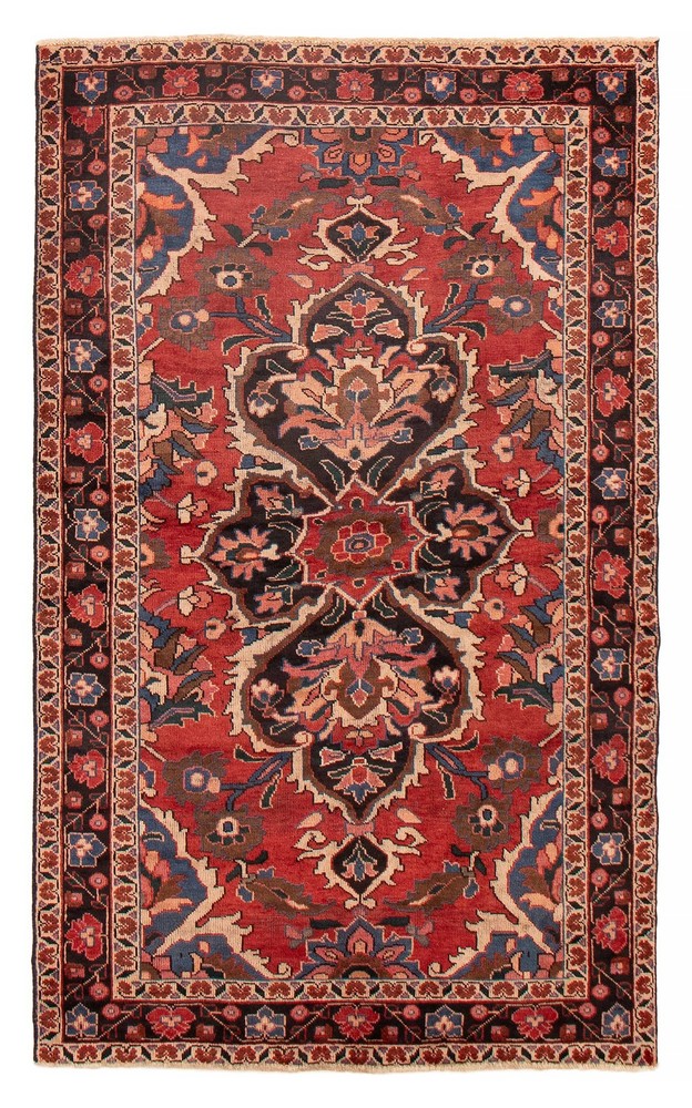 Traditional Vintage Hand-Knotted Carpet 4'6" x 7'7" Wool Area Rug