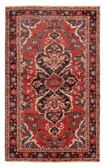 Traditional Vintage Hand-Knotted Carpet 4’6″ x 7’7″ Wool Area Rug