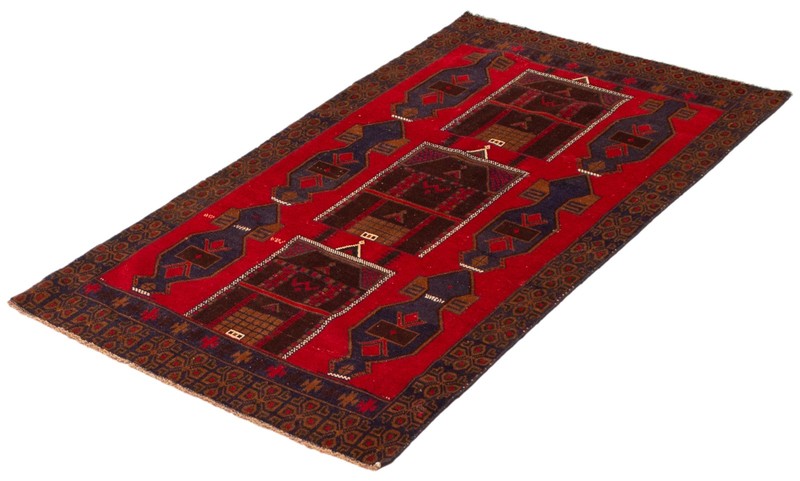 Vintage 3'7" x 6'3" Traditional Hand Knotted Vegetable Dye Wool Area Rug gallery