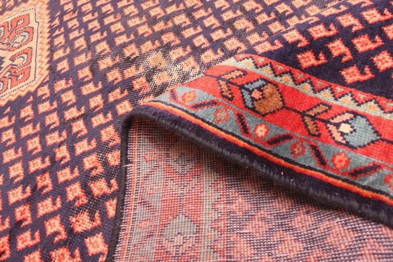 3'3" x 9'11" Vintage Hand-knotted Runner Rug Traditional Oriental Wool Carpet gallery