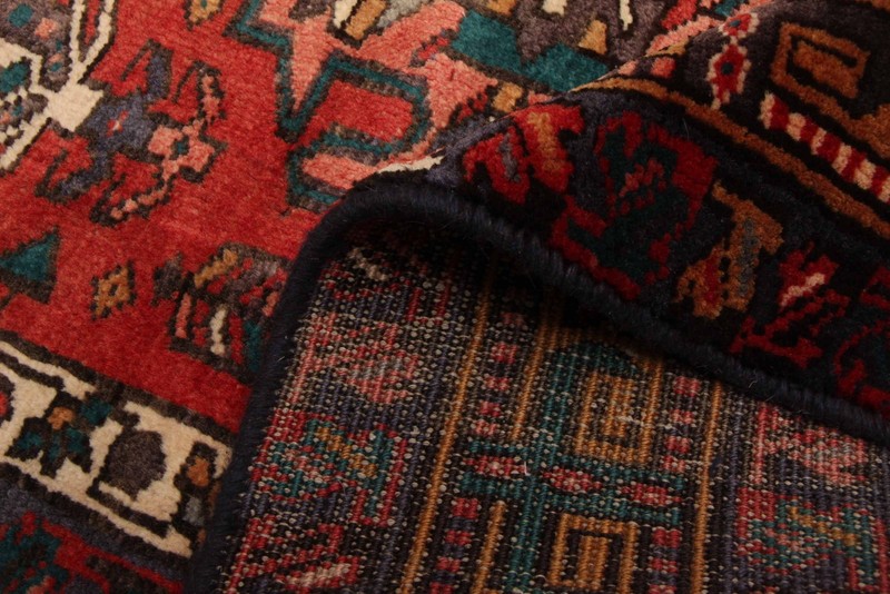 3'11" x 15'1" Vintage Hand-knotted Runner Rug Traditional Oriental Wool Carpet gallery