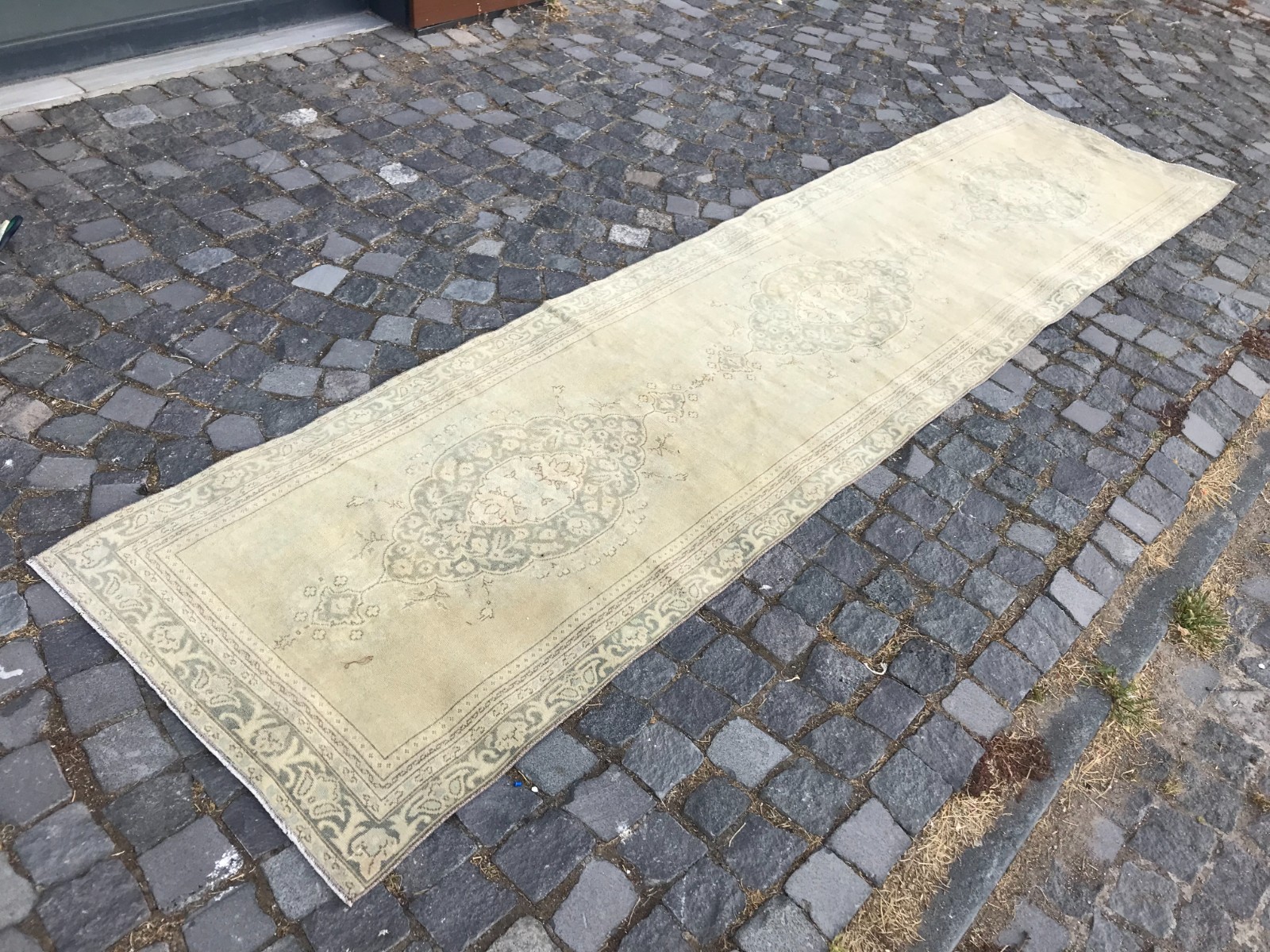 Turkish Vintage Rug Handmade Wool Rug Bohemian Runner Rug Home Rug 2,7 x 11, ft gallery