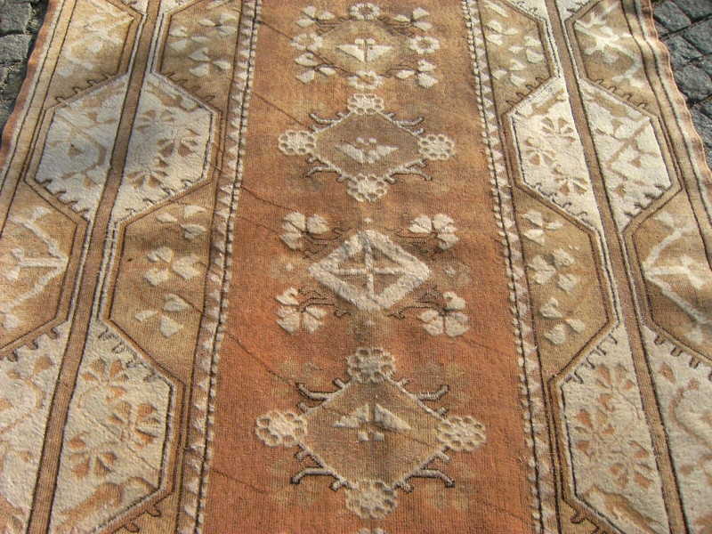 Vintage Rug 62'' x 98'' Anatolian Muted Colors Rug Hand Knotted Rug Low Pile Rug gallery